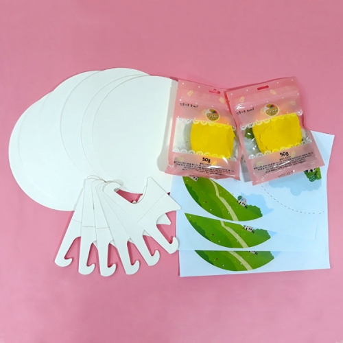 [탑키드] 만들기 클레이 개나리 봄꽃 원형 액자 (6인용)