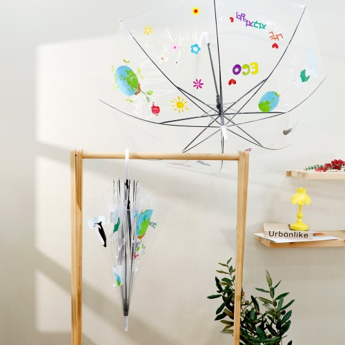 메이크문구 M152 스티커우산꾸미기 유광 지구사랑