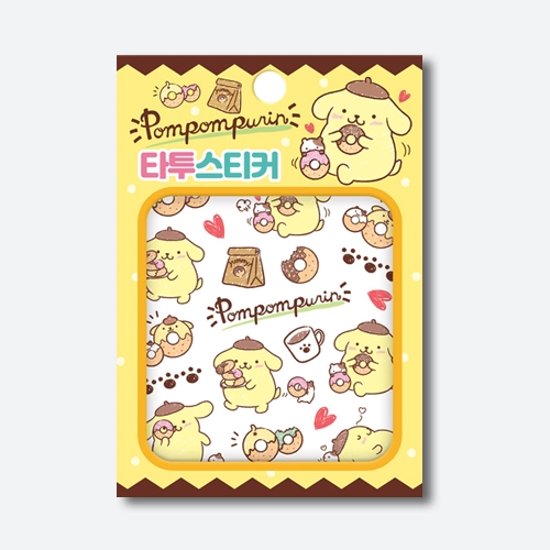 산리오 캐릭터즈 폼폼푸린 타투스티커_아이누리