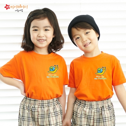 국내산 순면 아트 티셔츠 반팔 _ 지구를 사랑하는 _ 빠른달팽이 ＊심플디자인＊