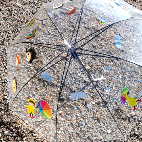 메이크문구 M154 스티커우산꾸미기 유광 감정표현