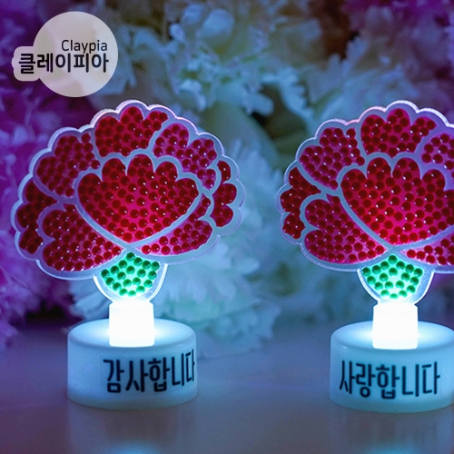 254 카네이션 보석십자수 무드등 만들기재료