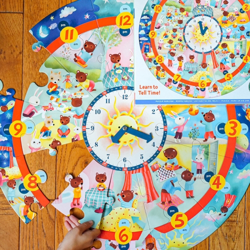 [퍼즐] 이부 어라운드 더 클럭 25피스 퍼즐 / 시계학습