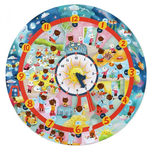 [퍼즐] 이부 어라운드 더 클럭 25피스 퍼즐 / 시계학습