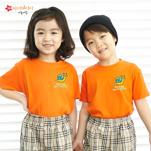 국내산 쿨론100％ 아트 디자인 반팔_지구를 사랑하는 _ 빠른달팽이 ☆심플디자인☆