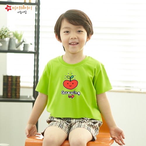 국내산 쿨론 100％ 아트 디자인 반팔_ 모두의사랑으로 _ 사랑쑥쑥