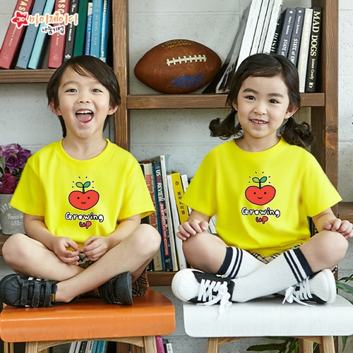 국내산 쿨론 100％ 아트 디자인 반팔_ 모두의사랑으로 _ 사랑쑥쑥