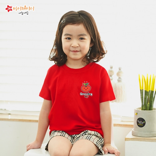 국내산 쿨론100％ 아트 디자인 반팔_모두의사랑으로 _ 사랑쑥쑥 ☆심플디자인☆