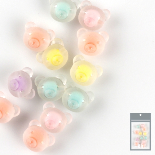 메이크문구 2300 티니비즈 파스텔 곰돌이(무광) 21번