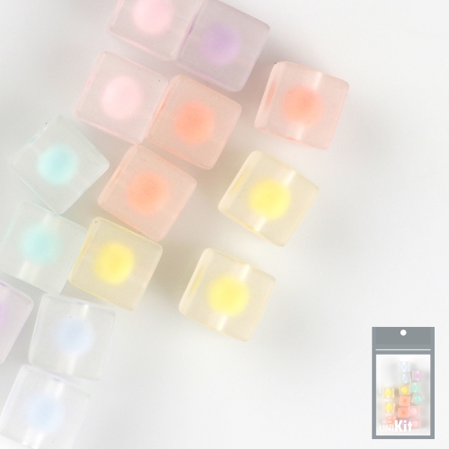 메이크문구 2300 티니비즈 파스텔 사각(무광) 24번