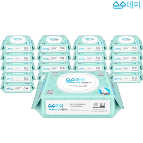 단종_[키즈비전] 순수데이 비데티슈 80매(60gsm) 10팩 20팩