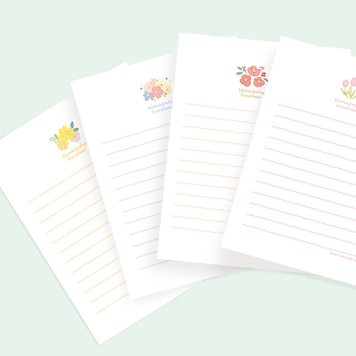 어반플라워 편지지 FL111-1