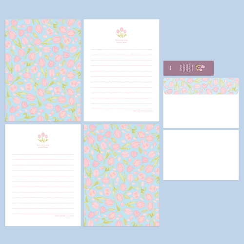 어반플라워 편지지 FL111-4