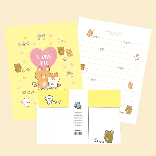 꽁냥꽁냥 프렌즈 편지지 FL113-4