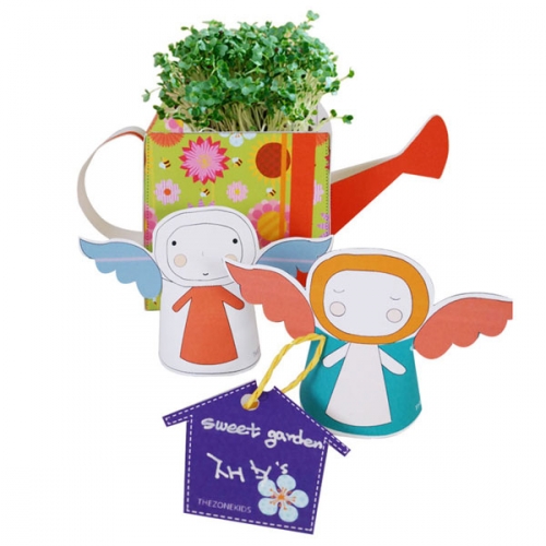 비타민채 키우기 키트 새싹 재배기 어린이 재배 체험 관찰학습(5인용)