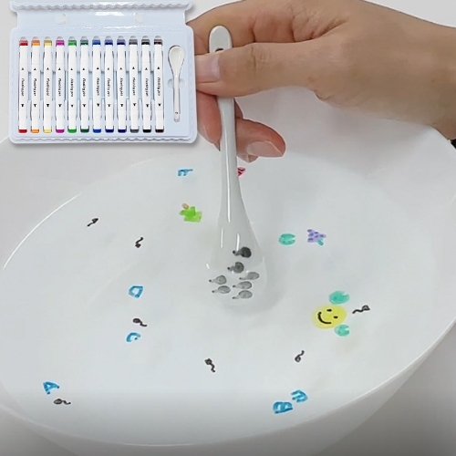 매직 워터 플로팅 마카펜 12색세트 물에 뜨는 보드마카