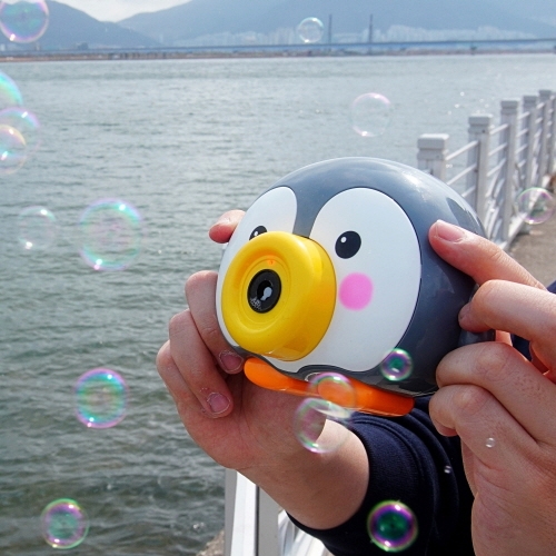 동물 카메라 자동 비눗방울 곰돌이 오리 비누방울 버블건 세트