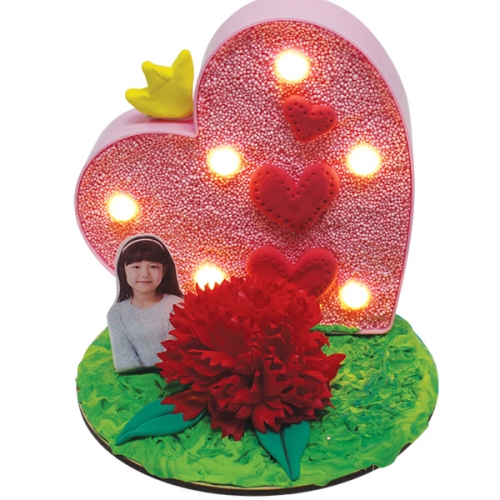 카네이션 하트 무드등 (건전지 포함)