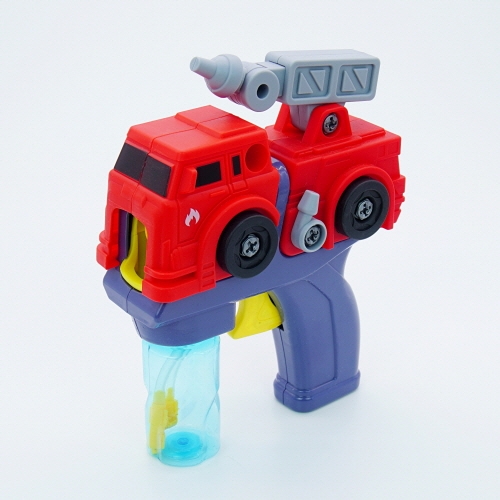 블럭 반자동 비눗방울 버블건 자동차 악어 상어 동물 공구 조립 장난감