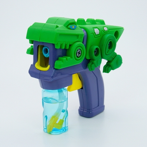 블럭 반자동 비눗방울 버블건 자동차 악어 상어 동물 공구 조립 장난감