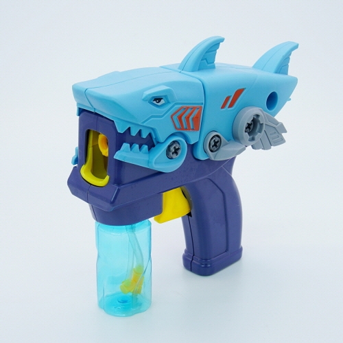 블럭 반자동 비눗방울 버블건 자동차 악어 상어 동물 공구 조립 장난감