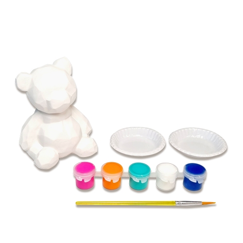 아티바바 칼라링석고 3D인형 곰