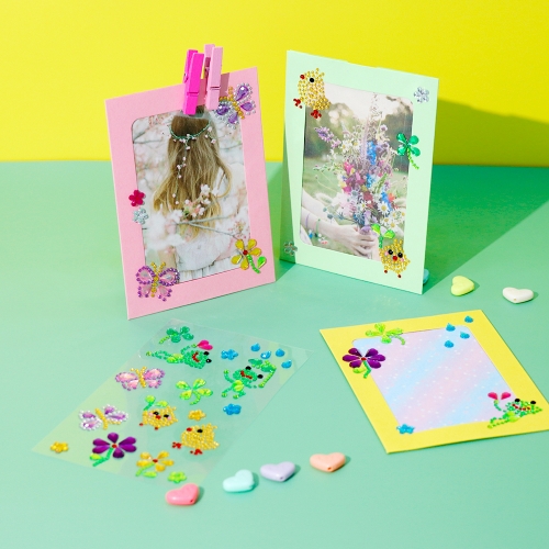 메이크문구 2300 비즈스티커 106번 봄이야기