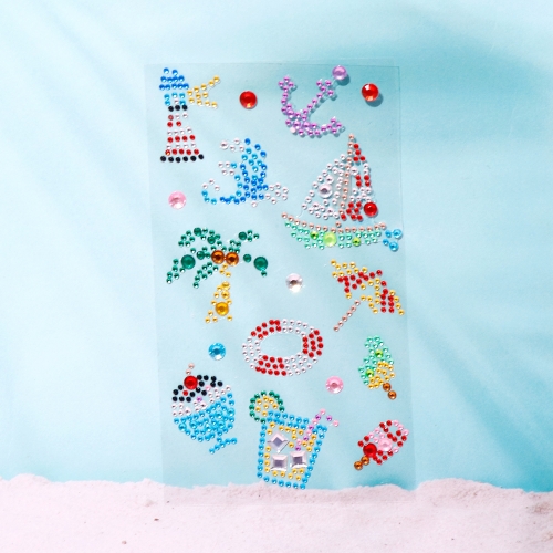 메이크문구 2300 비즈스티커 107번 여름이야기