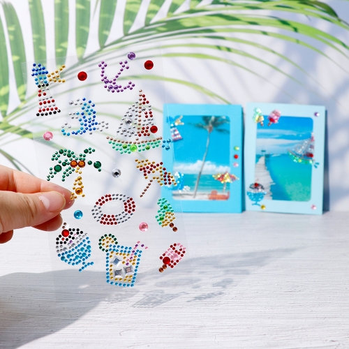 메이크문구 2300 비즈스티커 107번 여름이야기