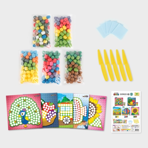 플레이콘 모자이크 5종 (시리즈 1)