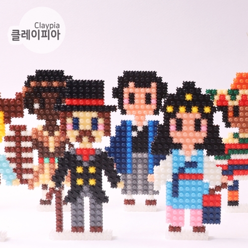 세계 전통 의상 만들기 다문화 디폼블럭 8mm 패키지