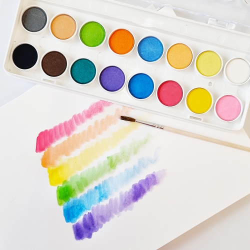 아티바바 고체 수채물감 16색