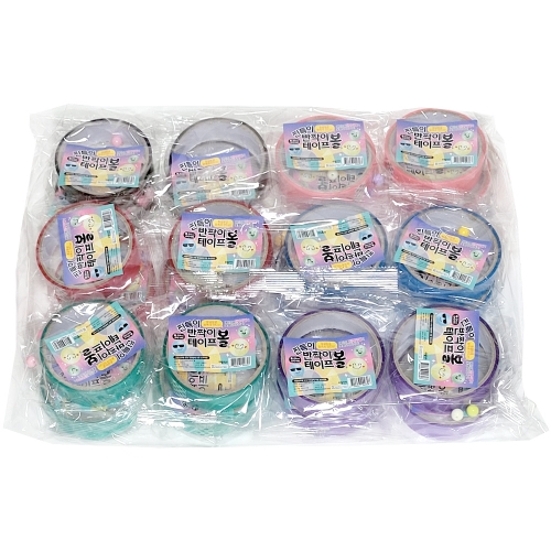 찐득이 반짝이 테이프볼(1000원X24개)