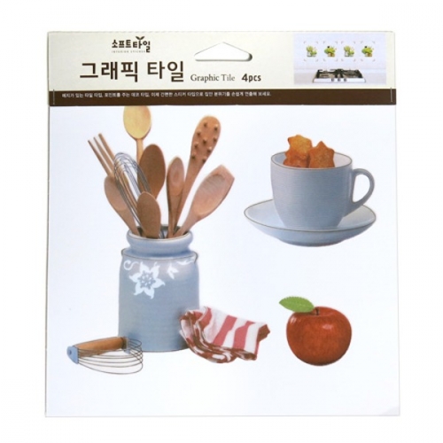 (스티커몰)그래픽타일(4매) 클래식 장식 CSGT-32