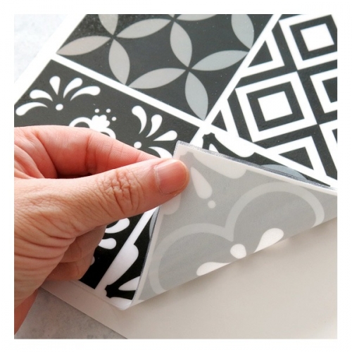 (스티커몰)그래픽타일(4매) 모던블랙 CSGT-42