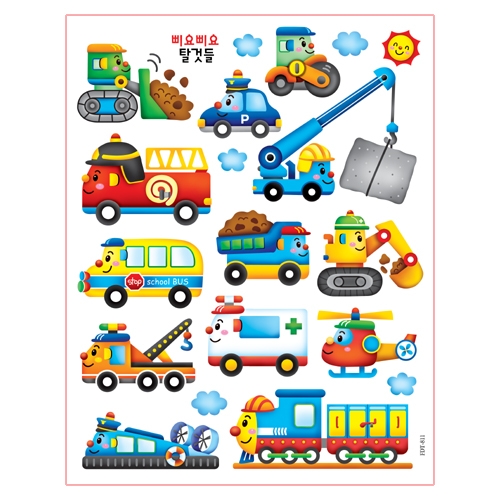 (스티커몰)펀 유니테크 삐요삐요탈것들 FDT-811