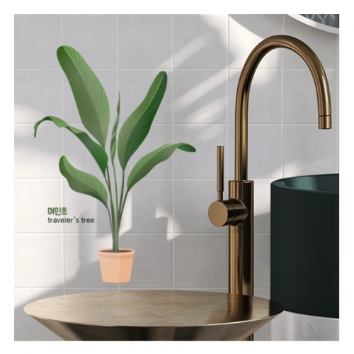 (스티커몰)데코스티커 여인초 GDT-8104