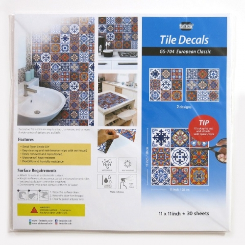 (스티커몰)모던TILE30PCS 유러피언클래식 GS-30704