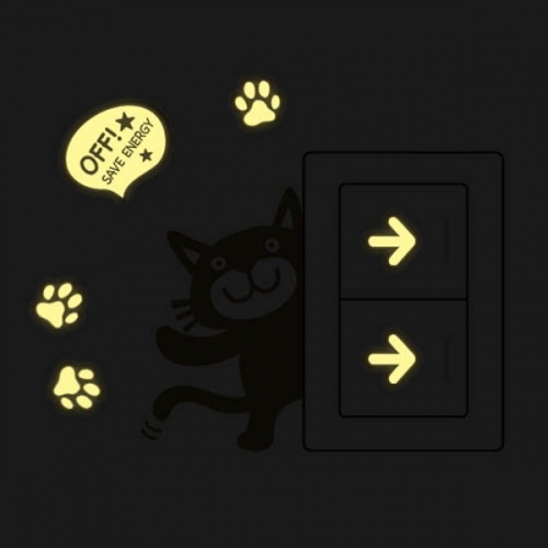 (스티커몰)야광스위치코디(2매) 장난꾸러기 NC-08