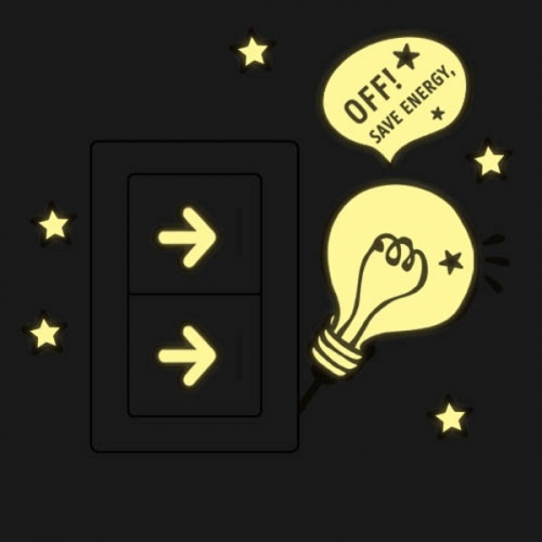 (스티커몰)야광스위치코디(2매) 소등 NC-11