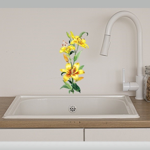 (스티커몰)홈코디(2매) 나리꽃 TL-17009