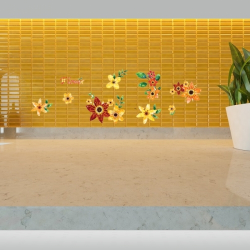 (환타스틱스)홈코디(2매) 꽃 TL-17089