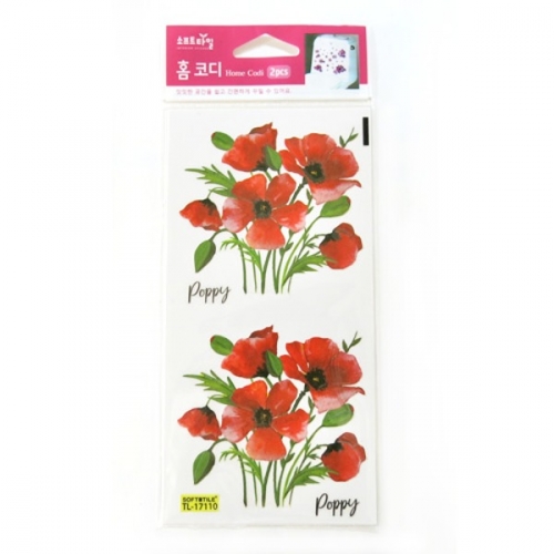 (스티커몰)홈코디(2매) 양귀비 TL-17110