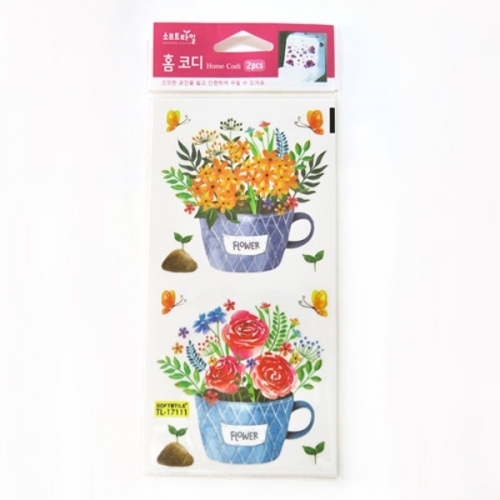 (스티커몰)홈코디(2매) 플라워 TL-17111