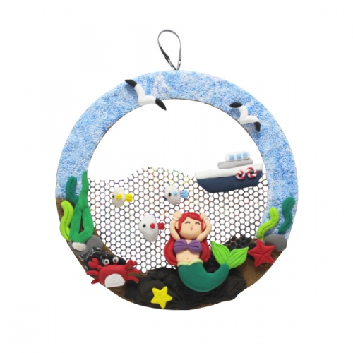 클레이 여름 리스 만들기