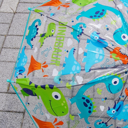 어린이 투명 1단 우산 캐릭터 비닐 키드 자동우산 아동 선물