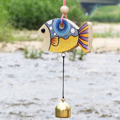 원목 물고기 도어벨