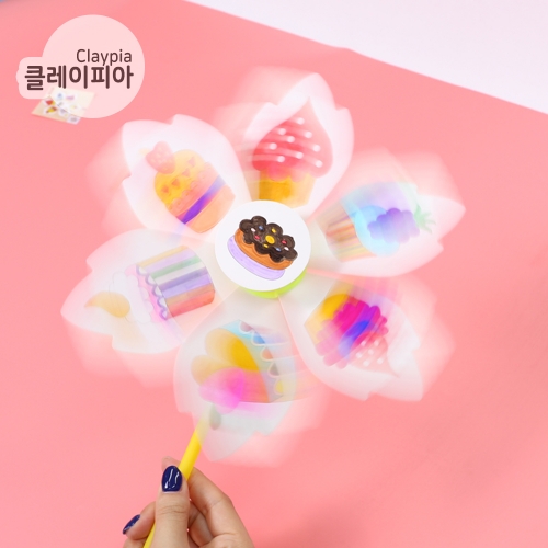 클레이피아 종이 바람개비 5종