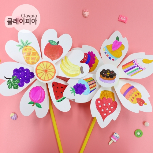 클레이피아 종이 바람개비 5종