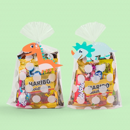 [답례품 구디백] 크앙 공룡 간식+무료스티커 졸업 입학 스티커 생일 간식 선물 방학 축하 G_GI0013